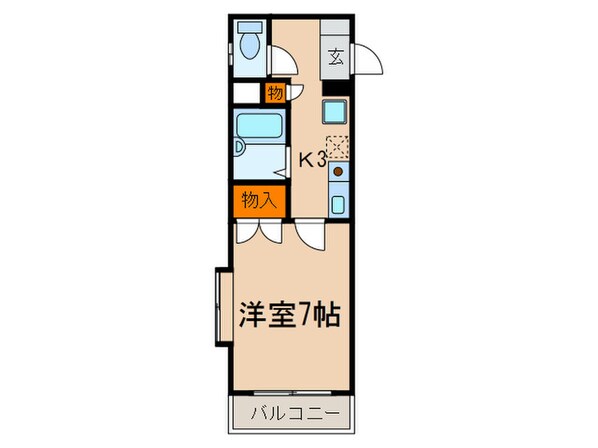 グロ－リアス音聞の物件間取画像